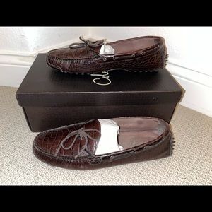 COLE HAAN DARK BROWN SLIP ON